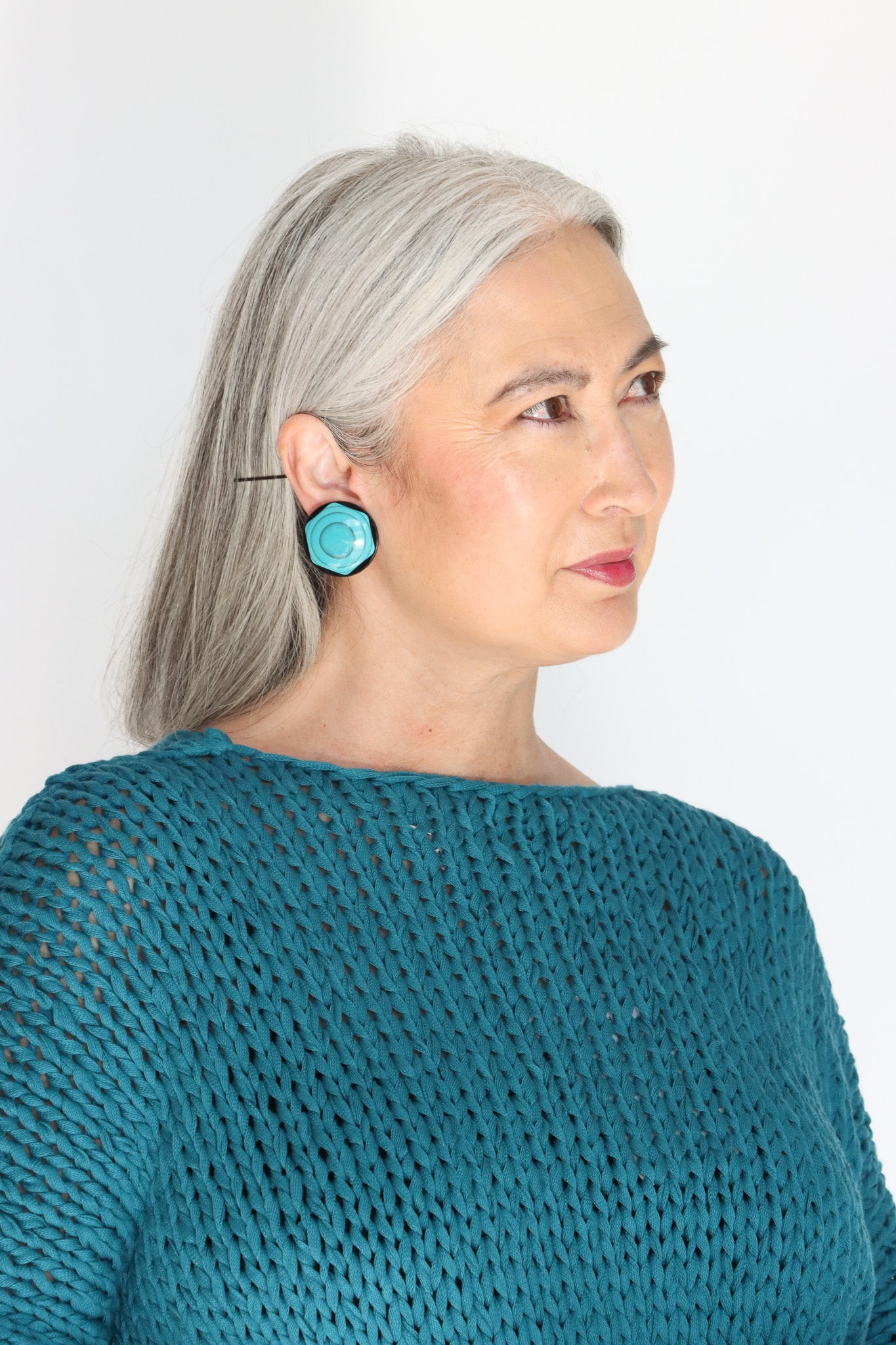 Sally Bass Blue&Black Resin Clips