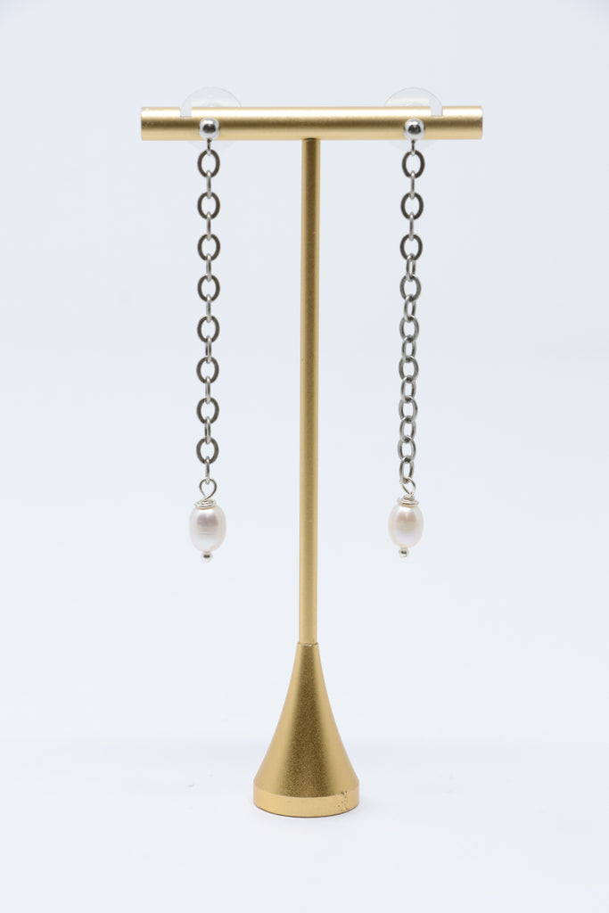 Mya Lambrecht Pearl Drop Earrings
