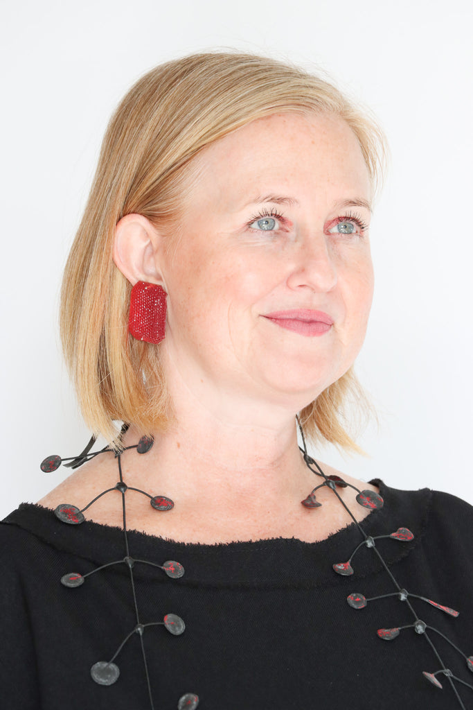 Sally Bass Red Glitzy Resin Clips | ATELIER957