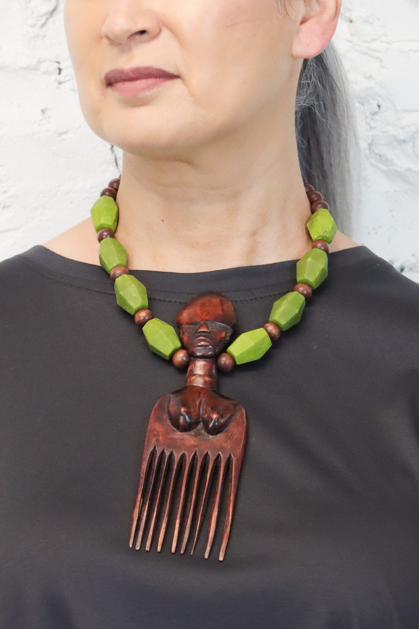 Sally Bass African Comb Necklace I ATELIER957