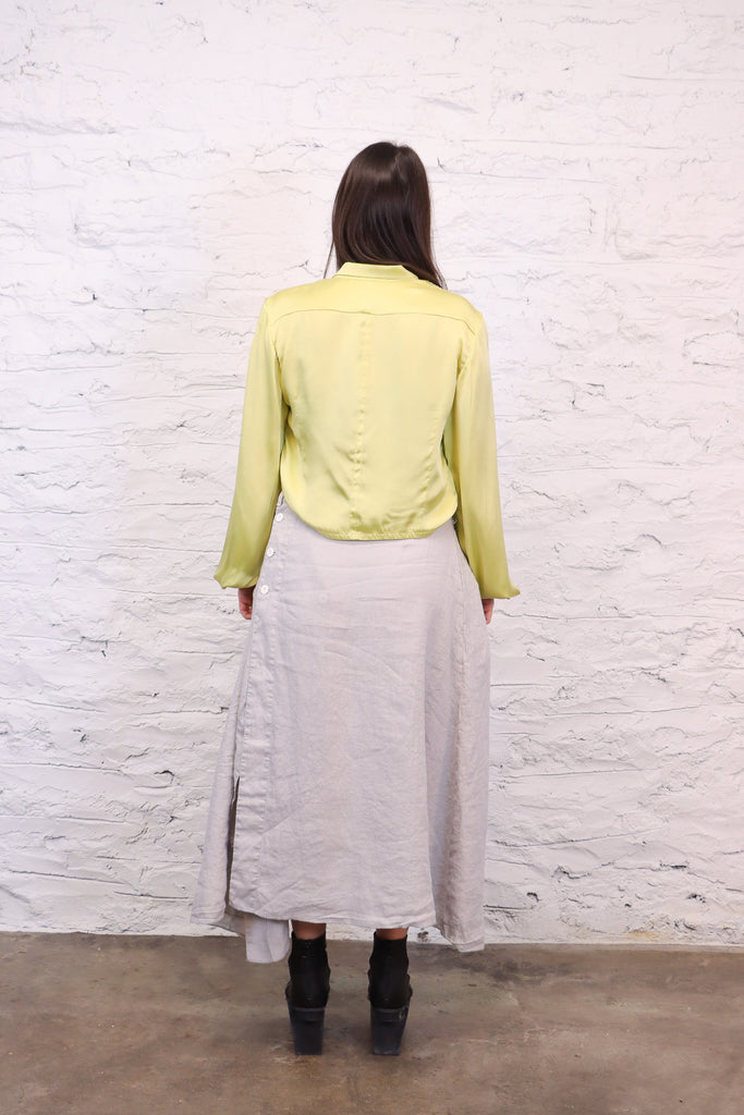 Umit Unal Lemon Silk Shirt | ATELIER957
