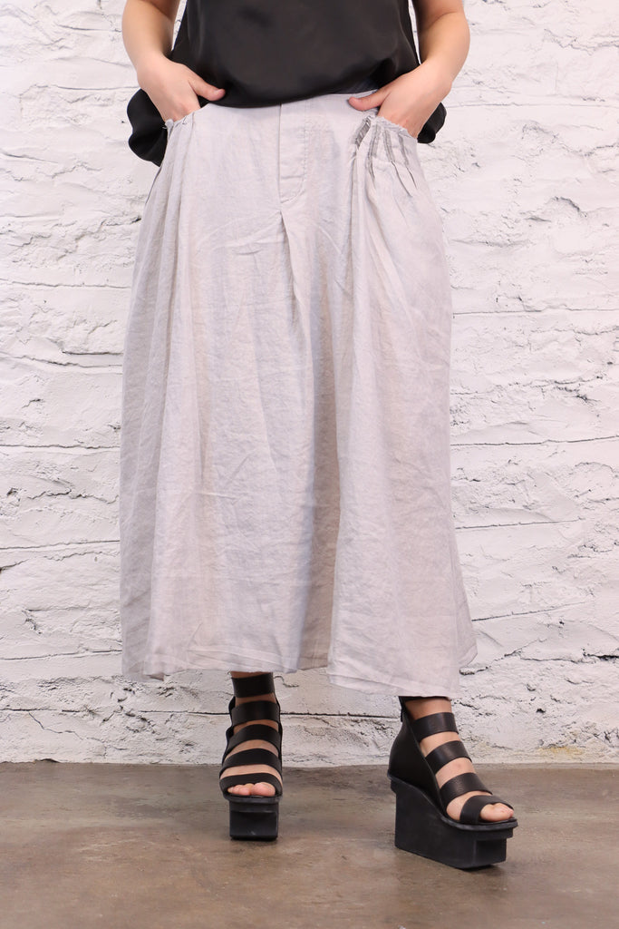Umit Unal Grey Button Skirt | ATELIER957