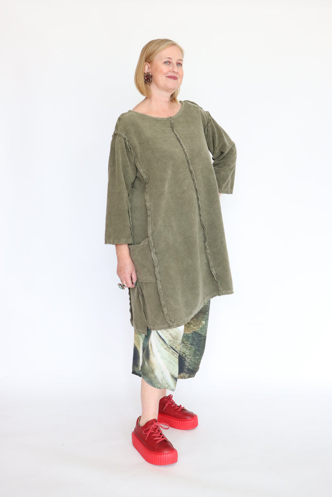 Krista Larson Olive Tunic Dress | ATELIER957