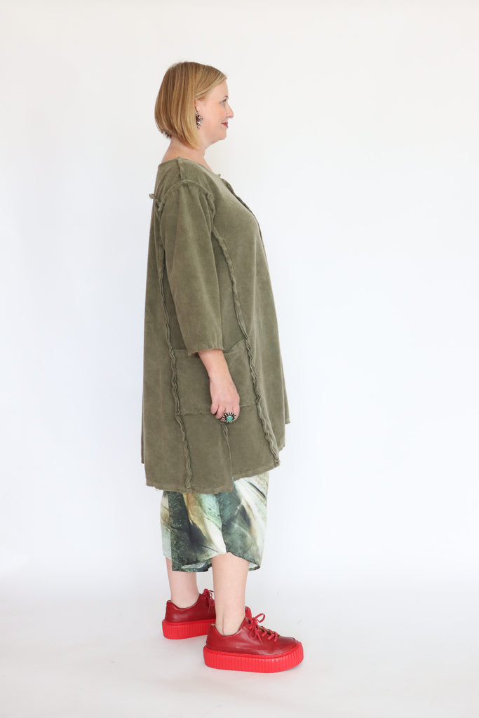 Krista Larson Olive Tunic Dress | ATELIER957