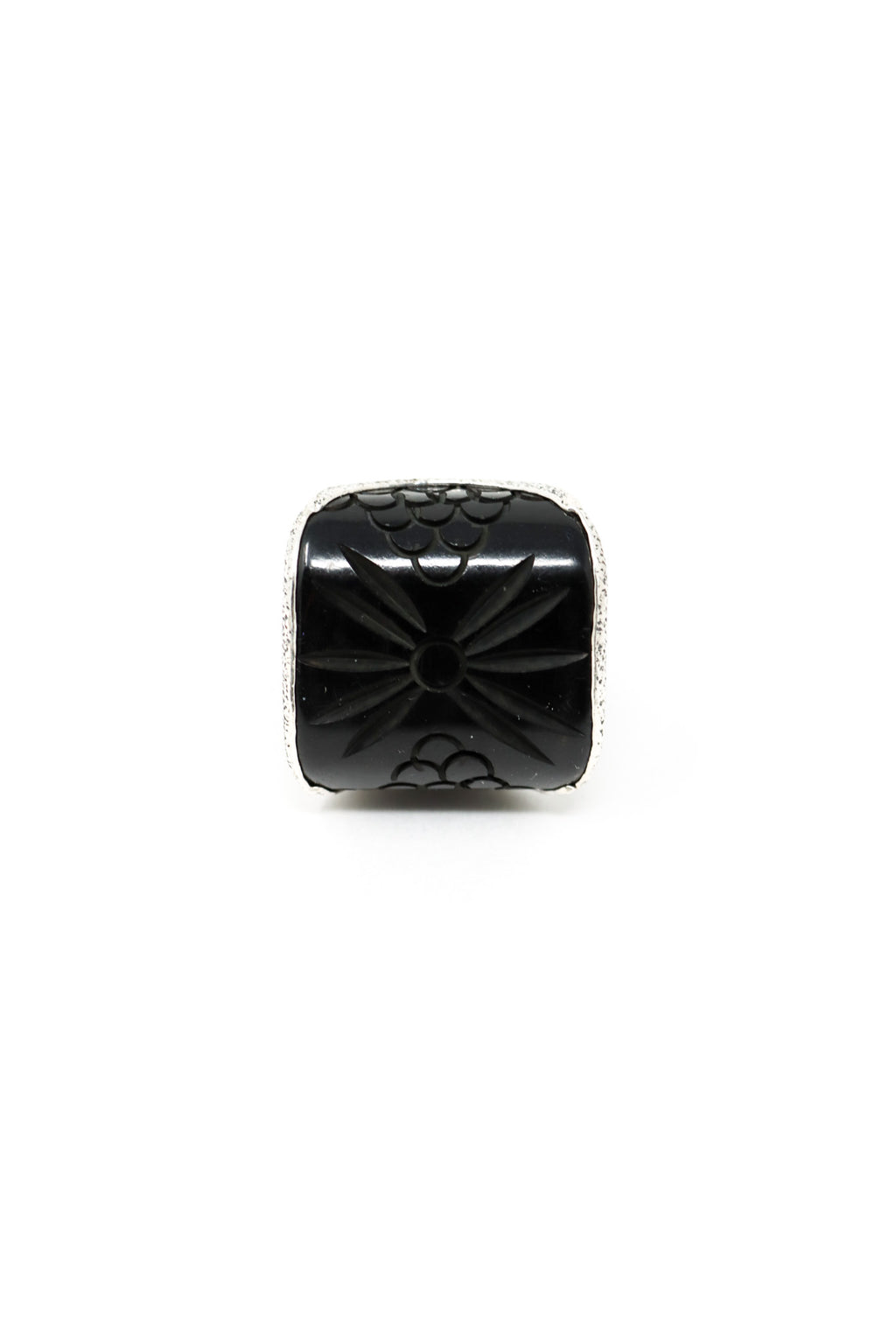Sally Bass Black Bakelite Ring I ATELIER957