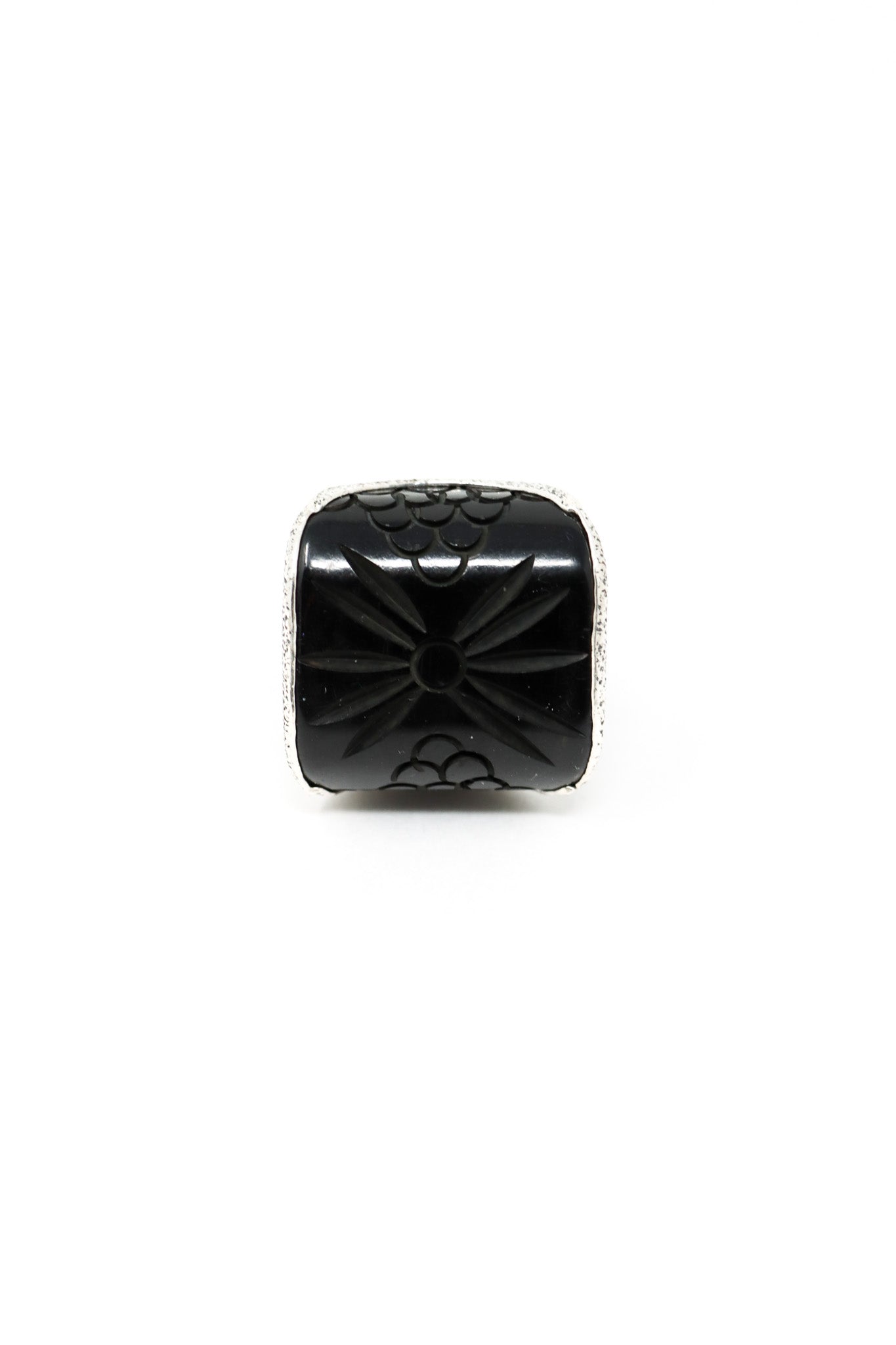 Sally Bass Black Bakelite Ring I ATELIER957