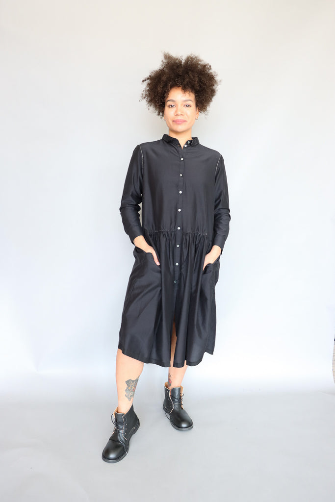 Umit Unal Black Shirt Dress | ATELIER957
