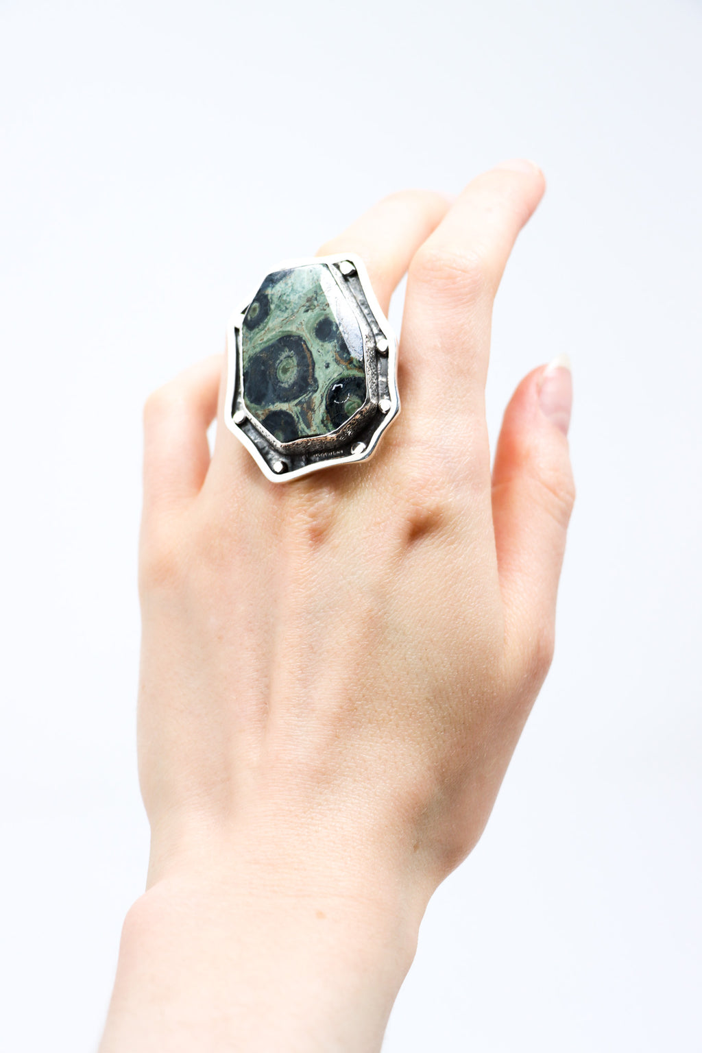 Sally Bass Forest Jasper Ring I ATELIER957