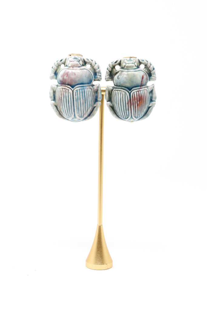 Sally Bass Ceramic Scarabs Clips | ATELIER957