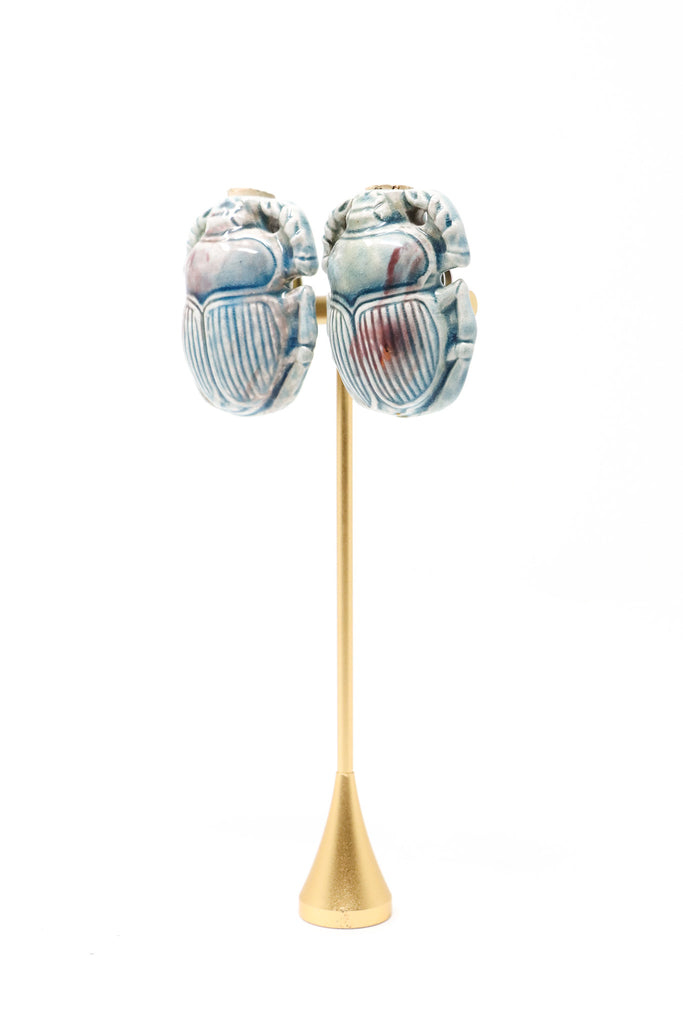 Sally Bass Ceramic Scarabs Clips | ATELIER957