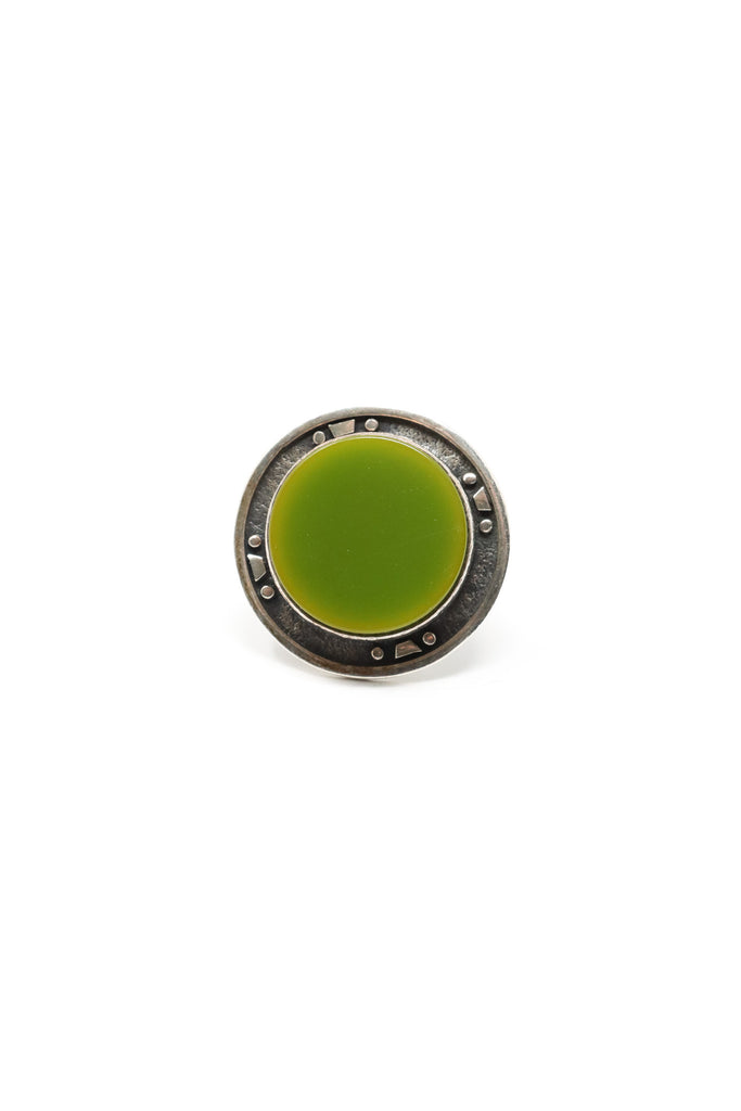 Sally Bass Green Bakelite Ring | ATELIER957