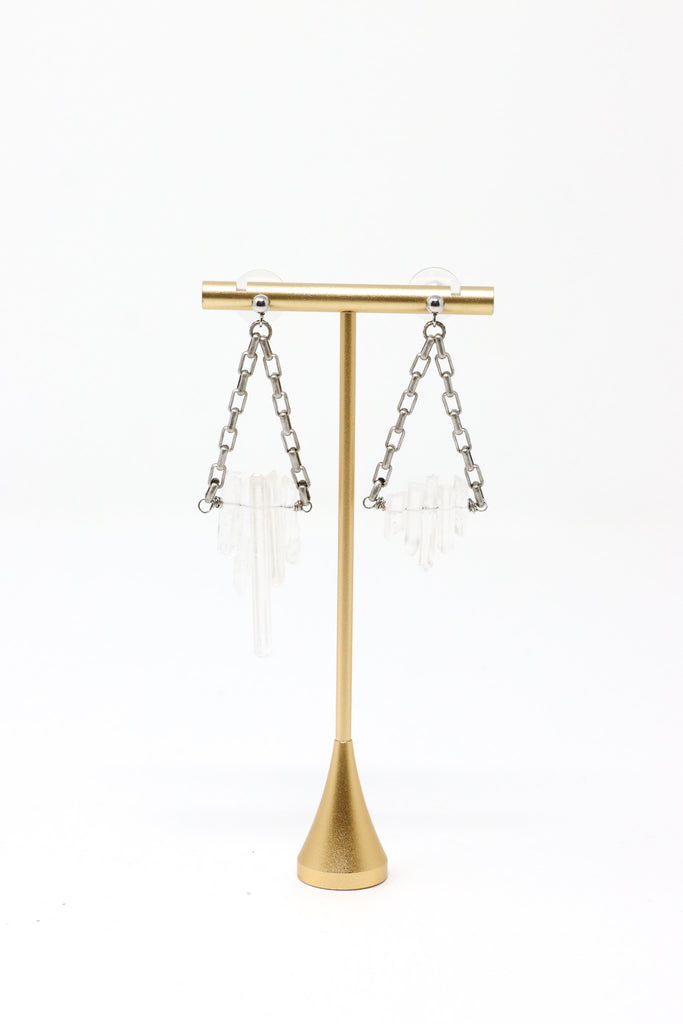 Mya Lambrecht Crystal Chain Earrings | ATELIER957