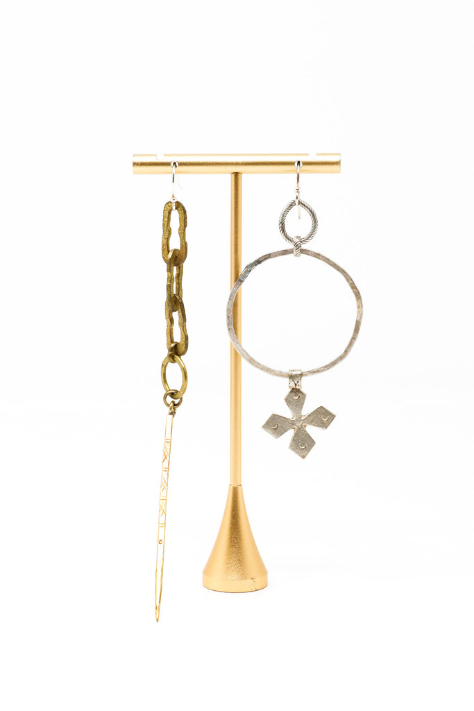 Mya Lambrecht Obelisk and Cross Earrings | ATELIER957