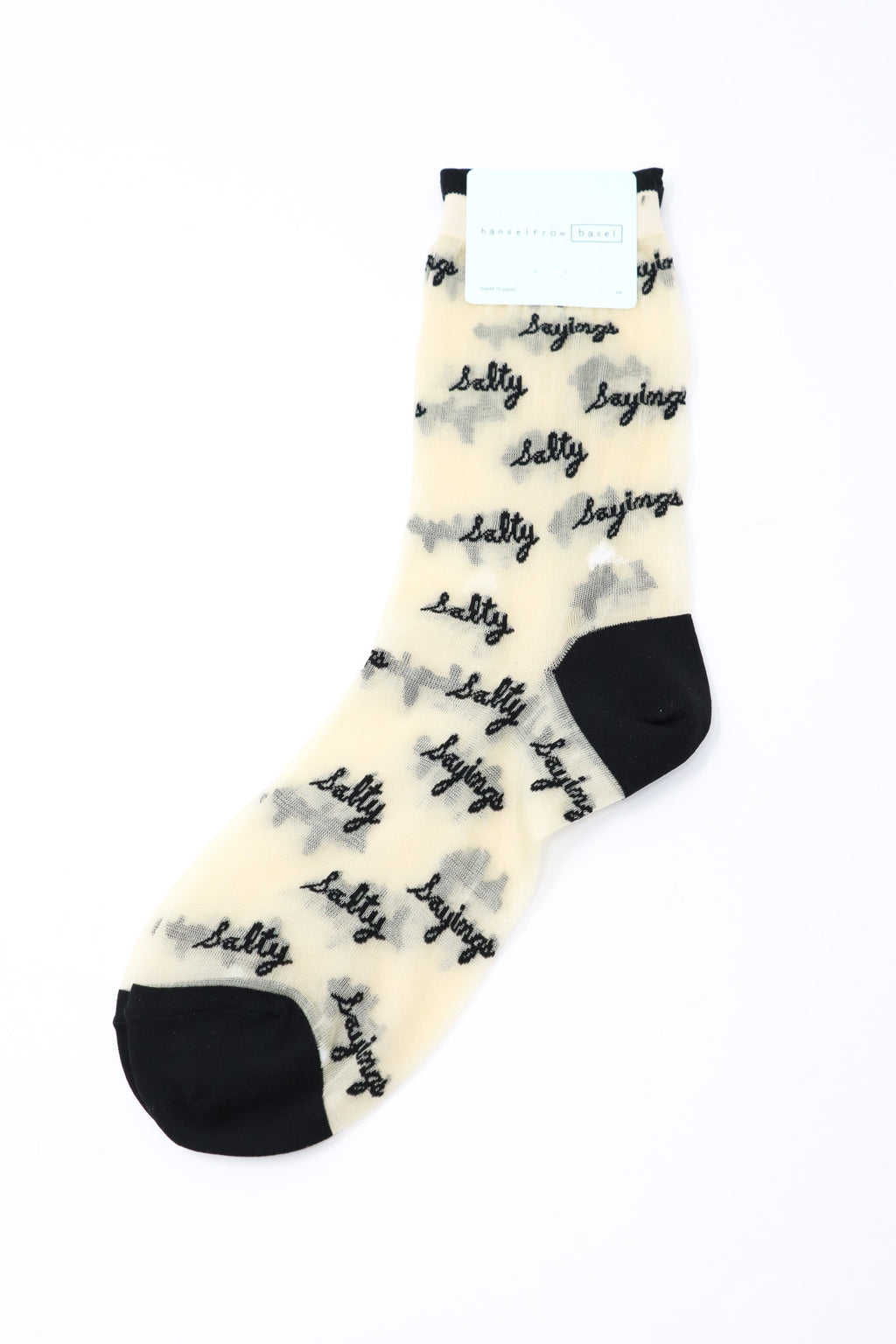 Hansel from Basel Salty Sayings Sheer Crew Sock I ATELIER957