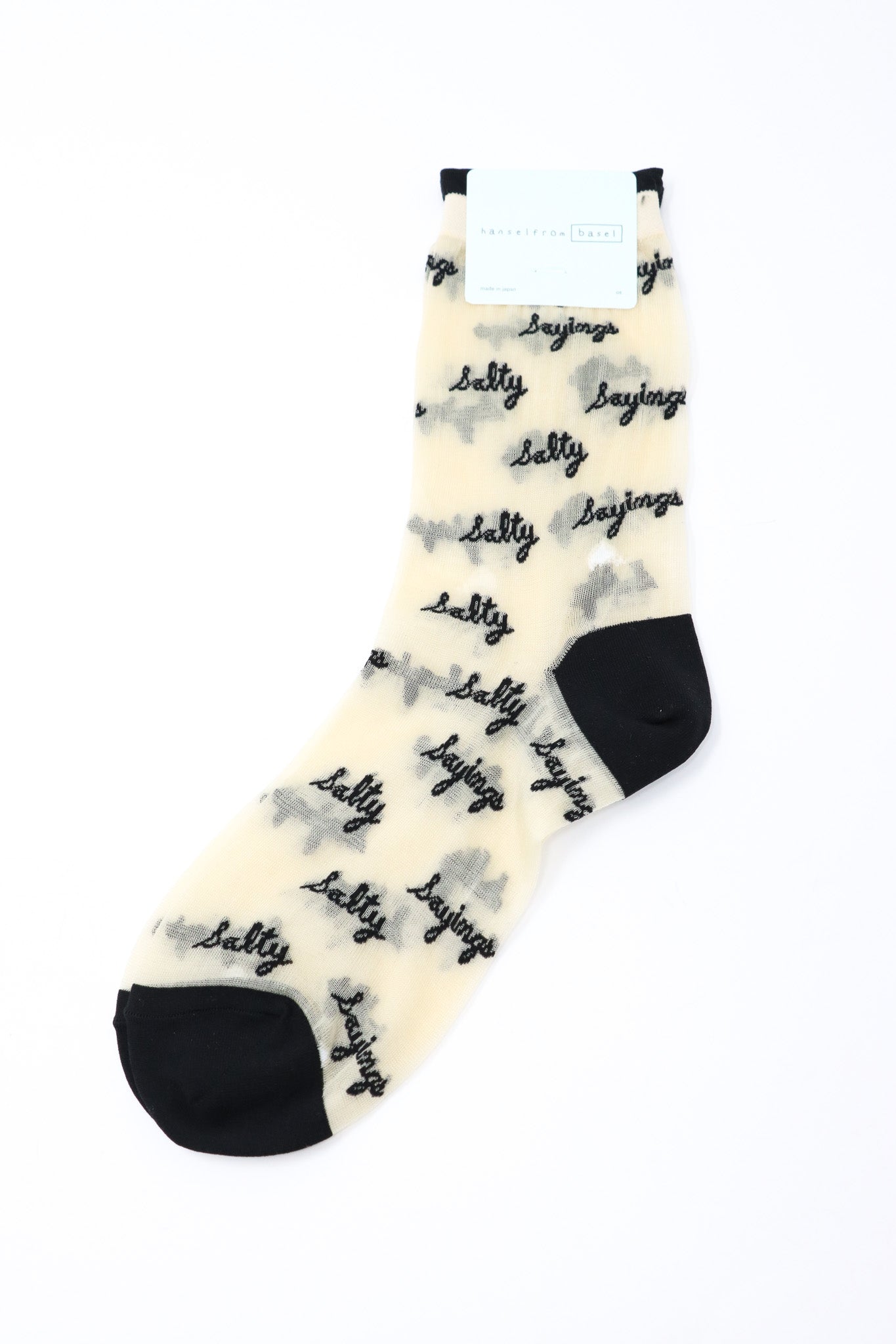 Hansel from Basel Salty Sayings Sheer Crew Sock I ATELIER957