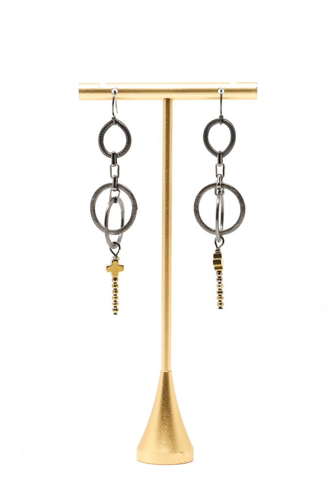 Mya Lambrecht Cross Dangle Earrings | ATELIER957