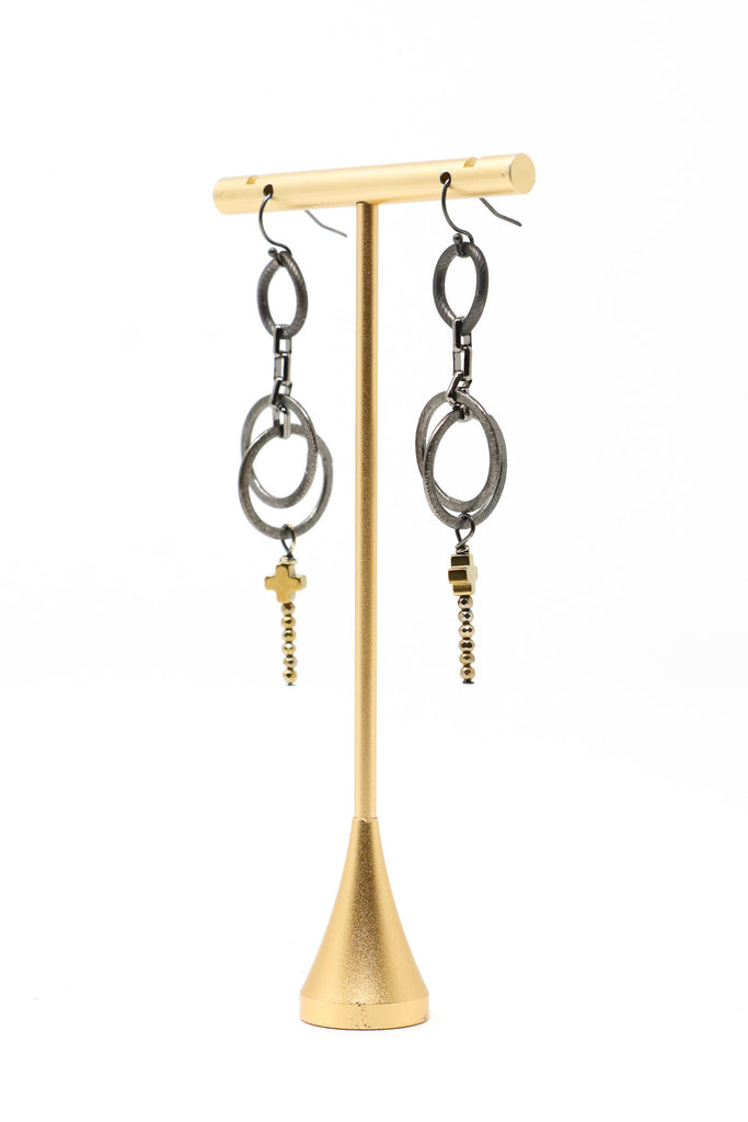 Mya Lambrecht Cross Dangle Earrings | ATELIER957