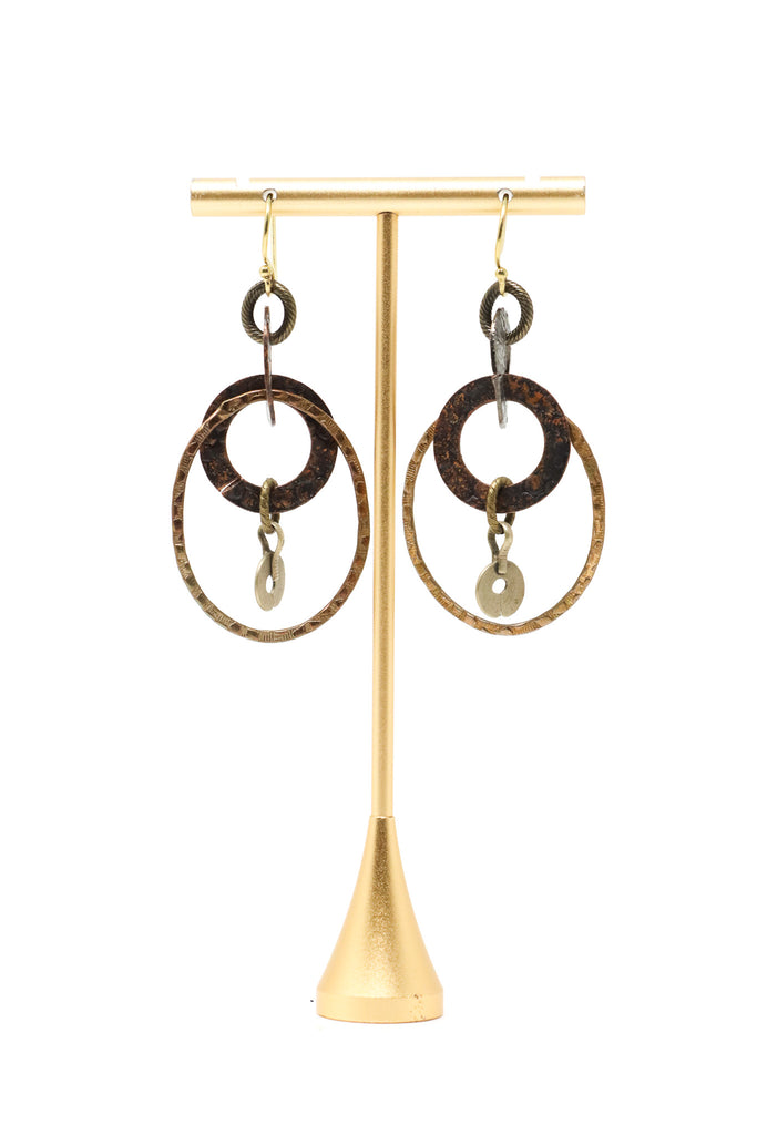 Mya Lambrecht Brass Rings Earrings | ATELIER957