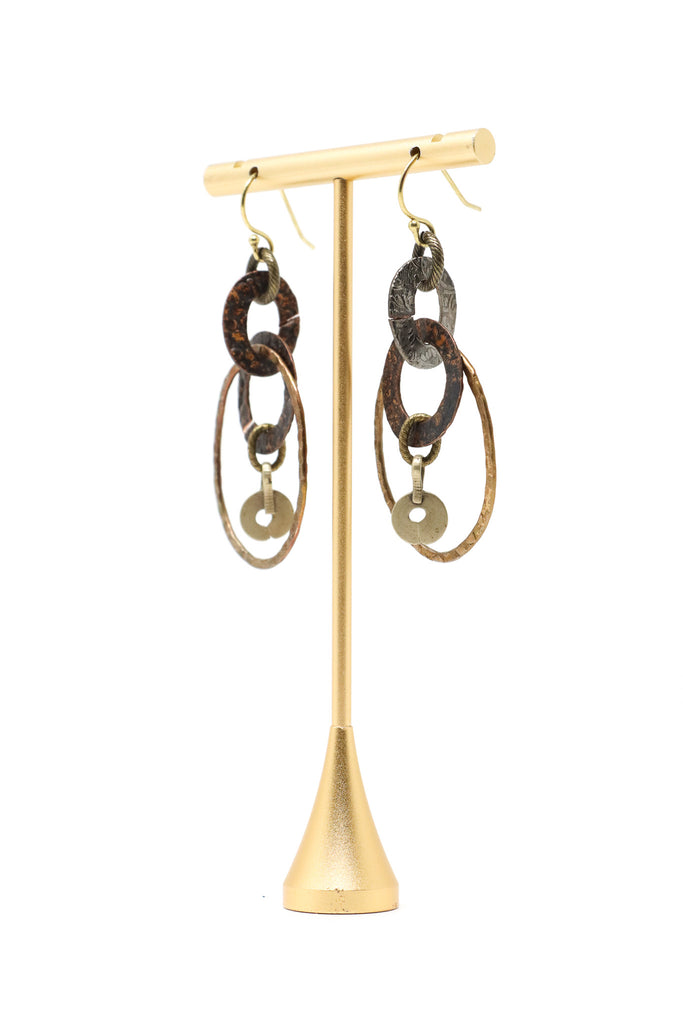 Mya Lambrecht Brass Rings Earrings | ATELIER957