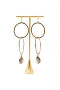 Mya Lambrecht Quartz Dangle Hoop Earrings | ATELIER957