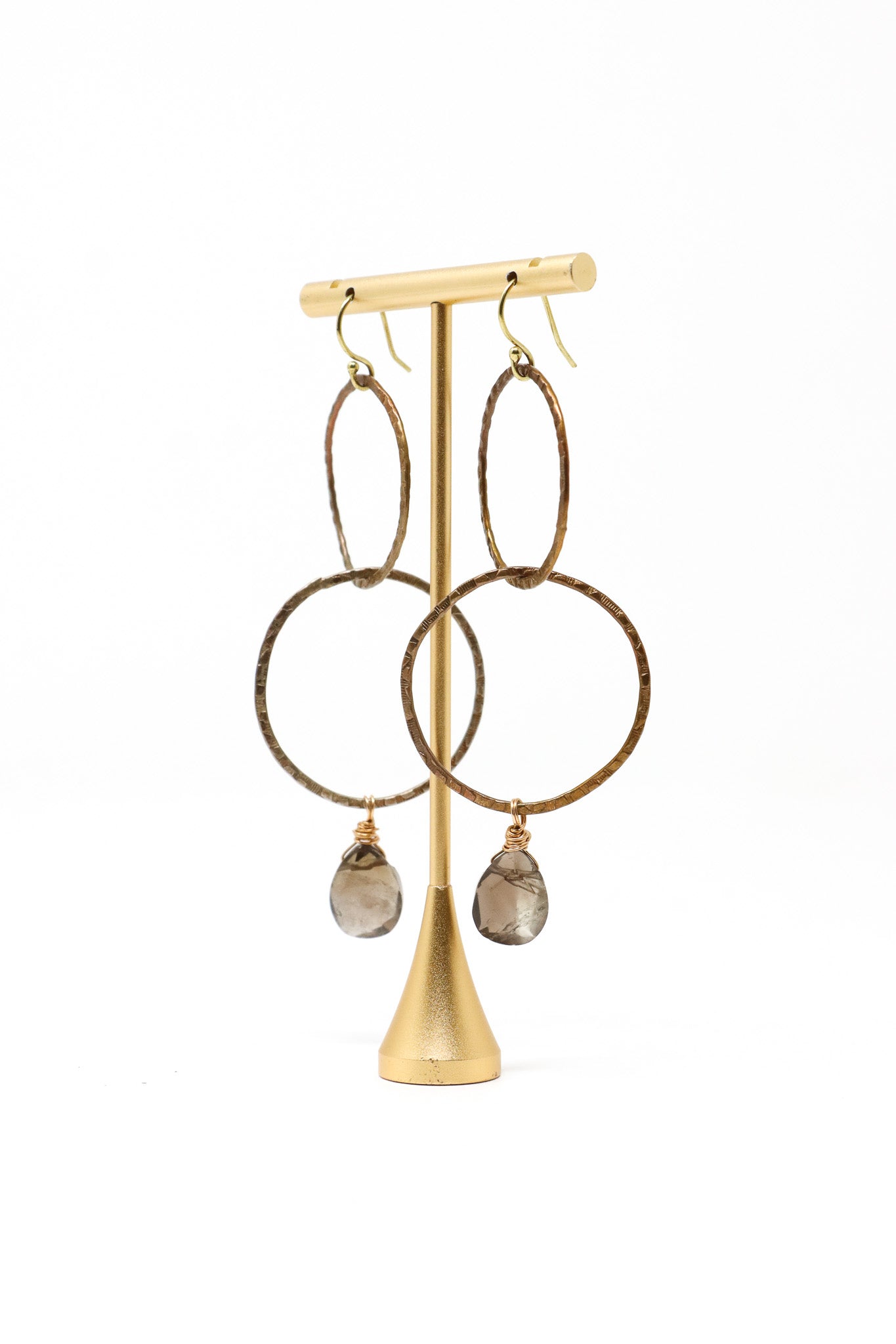 Mya Lambrecht Quartz Dangle Hoop Earrings | ATELIER957