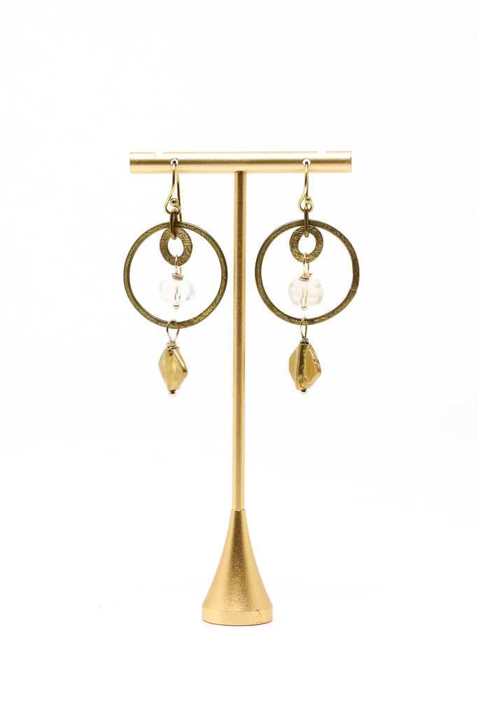 Mya Lambrecht Crystal & Kite Hoop Earrings | ATELIER957