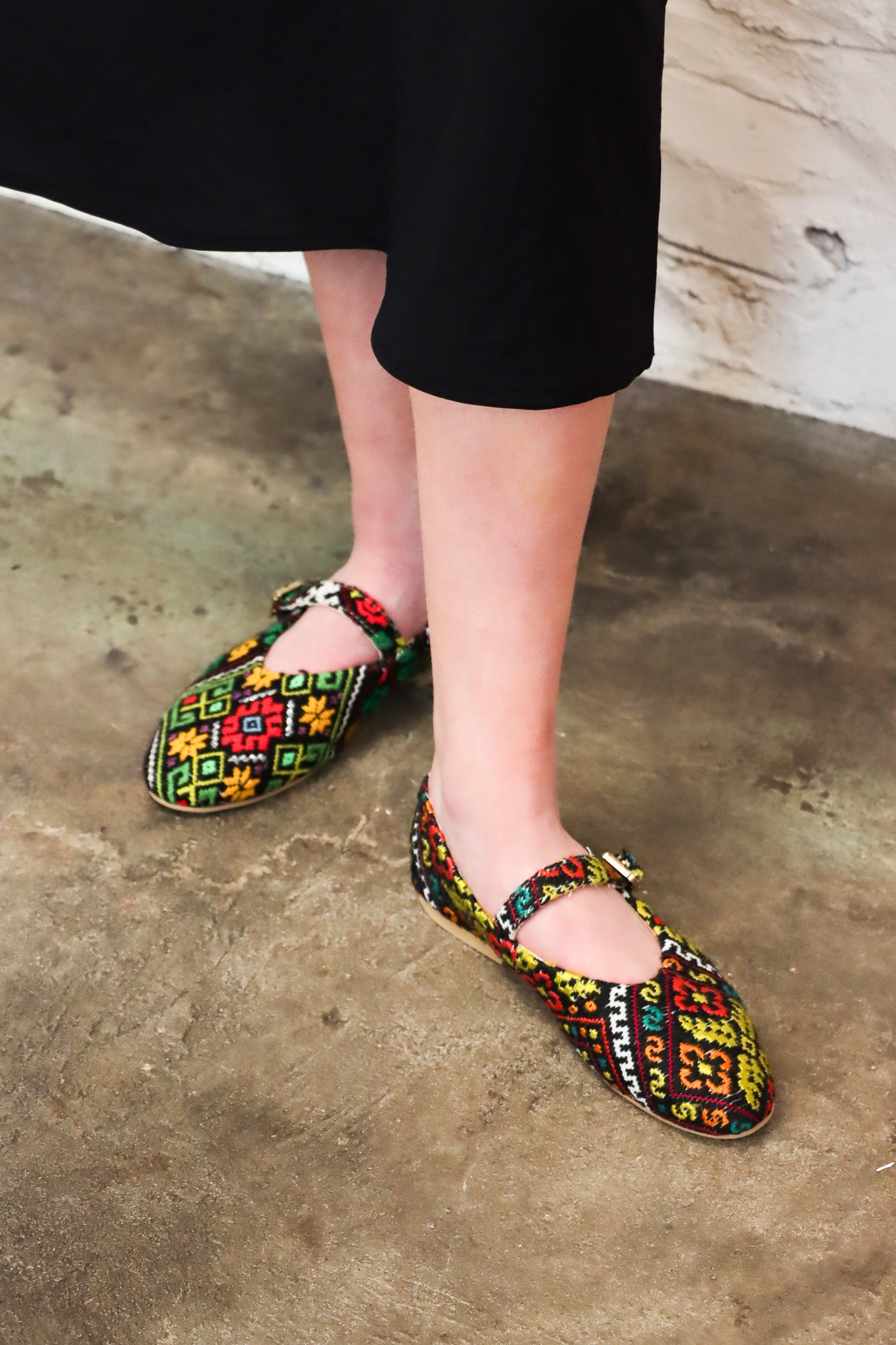 Mul_Olga Embroidered Shoes | ATELIER957