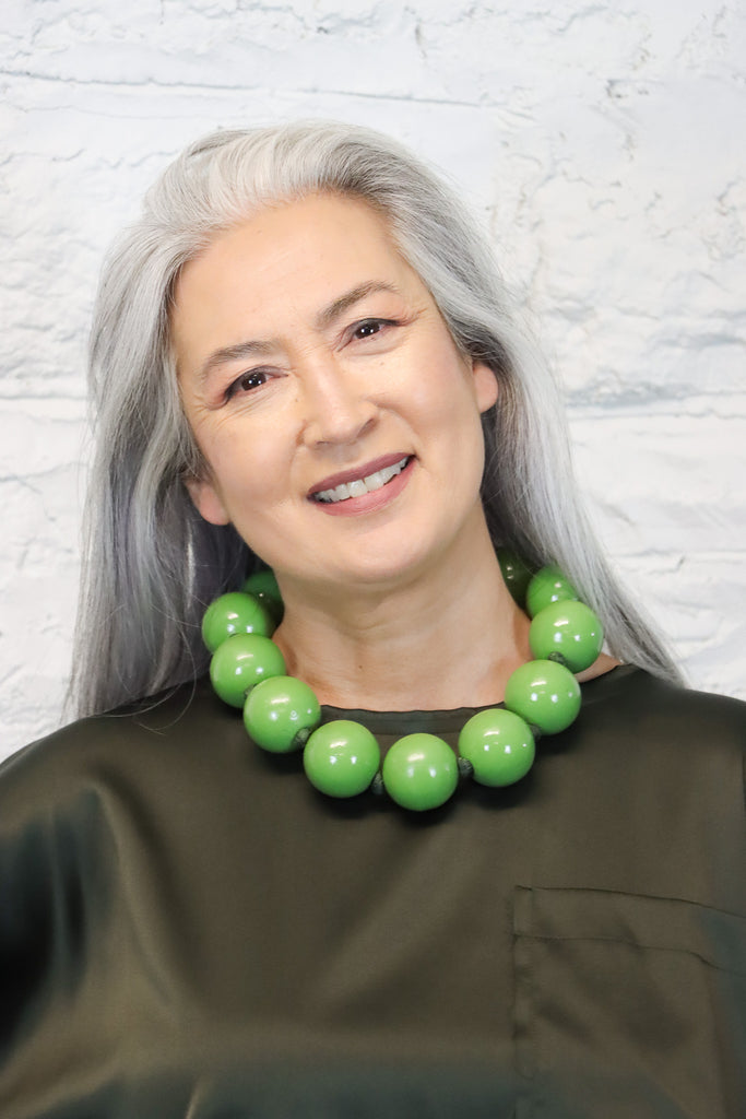 Jianhui London Giant Beads Green Necklace | ATELIER957