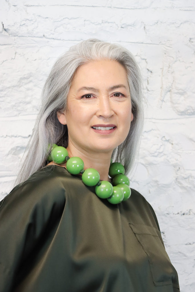 Jianhui London Giant Beads Green Necklace | ATELIER957