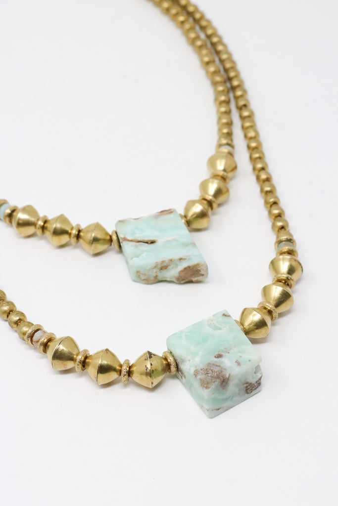 Mya Lambrecht Amazonite Square Necklace | ATELIER957