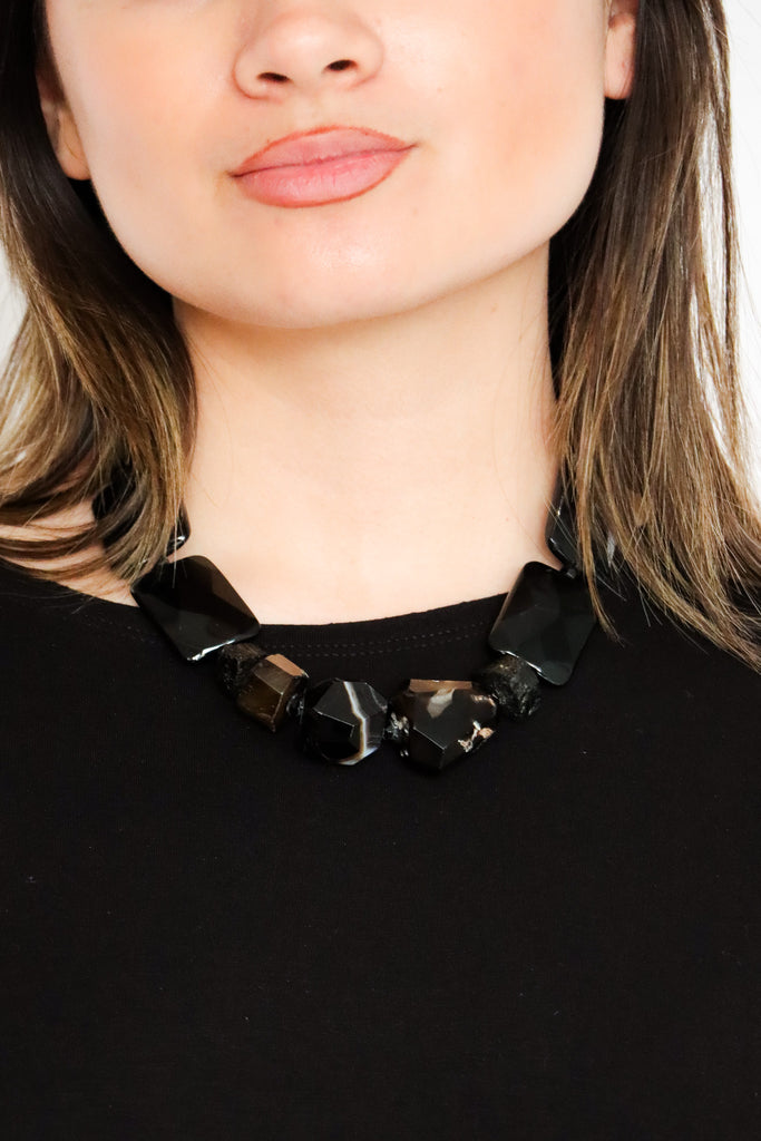 Mya Lambrecht Black Agate Necklace | ATELIER957