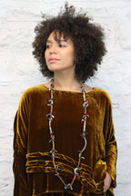 Tammy Rice Fabric & Wire Necklace