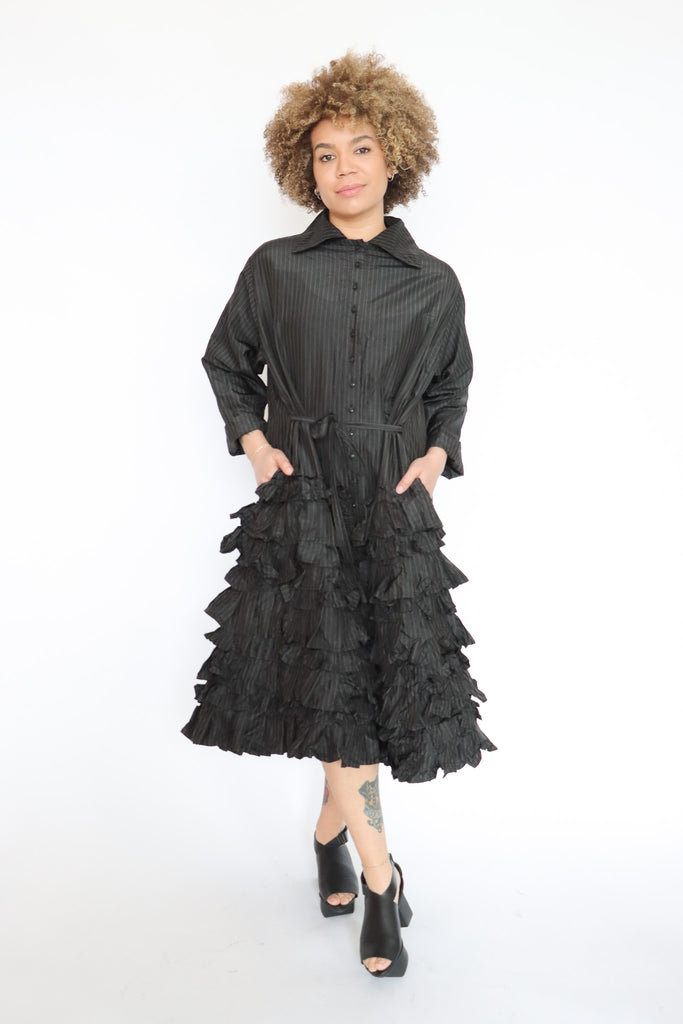 Krista Larson Pinstripe Stairway Dress | ATELIER957