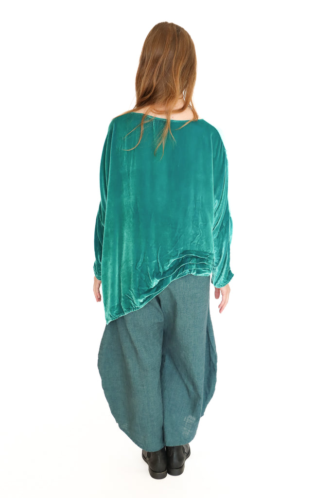 Krista Larson Basic Detail Velvet Shirt | ATELIER957