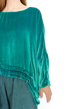 Krista Larson Basic Detail Velvet Shirt | ATELIER957