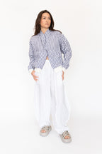 Krista Larson White Origami Pants | ATELIER957