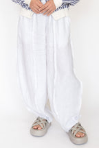 Krista Larson White Origami Pants | ATELIER957