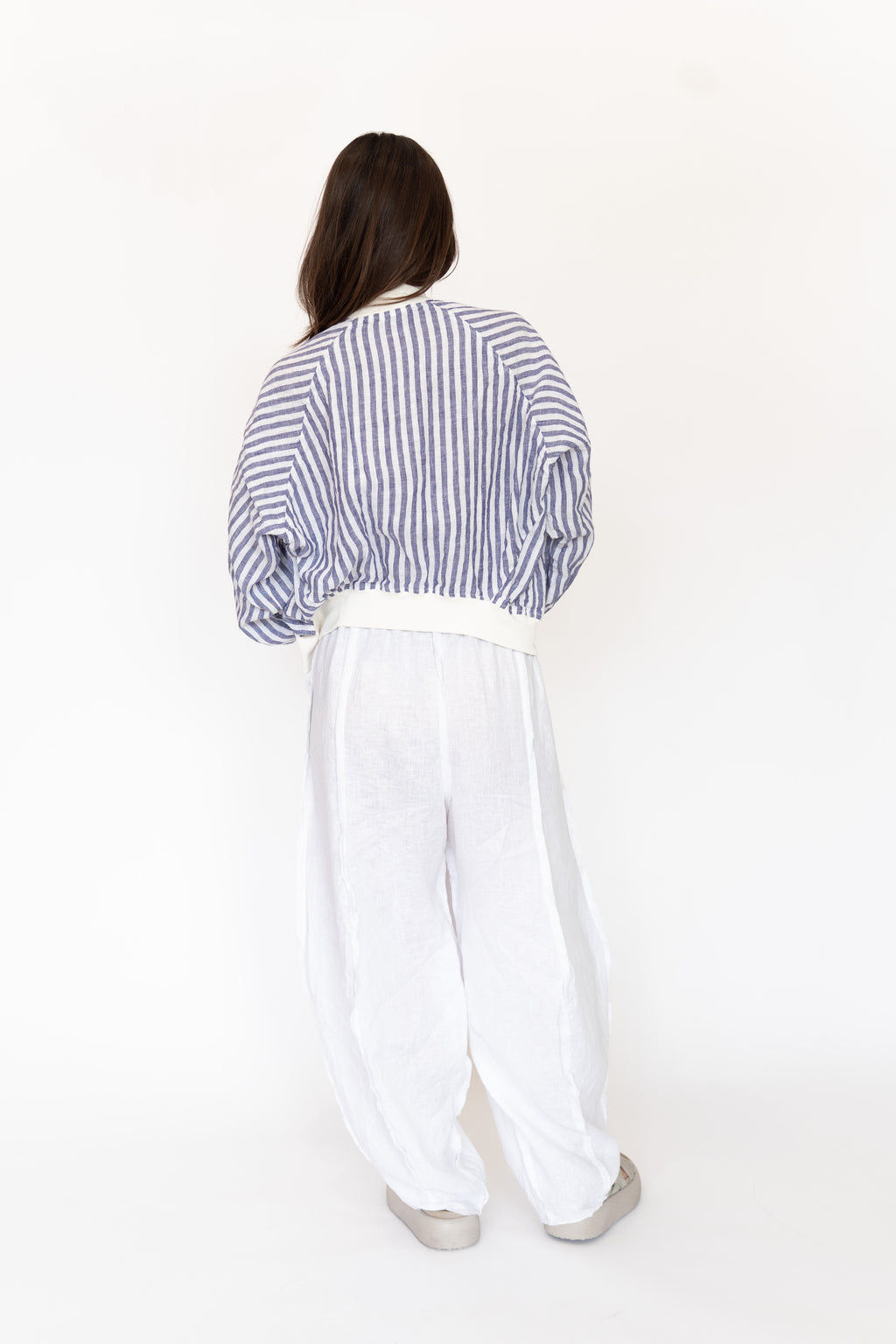 Krista Larson White Origami Pants | ATELIER957