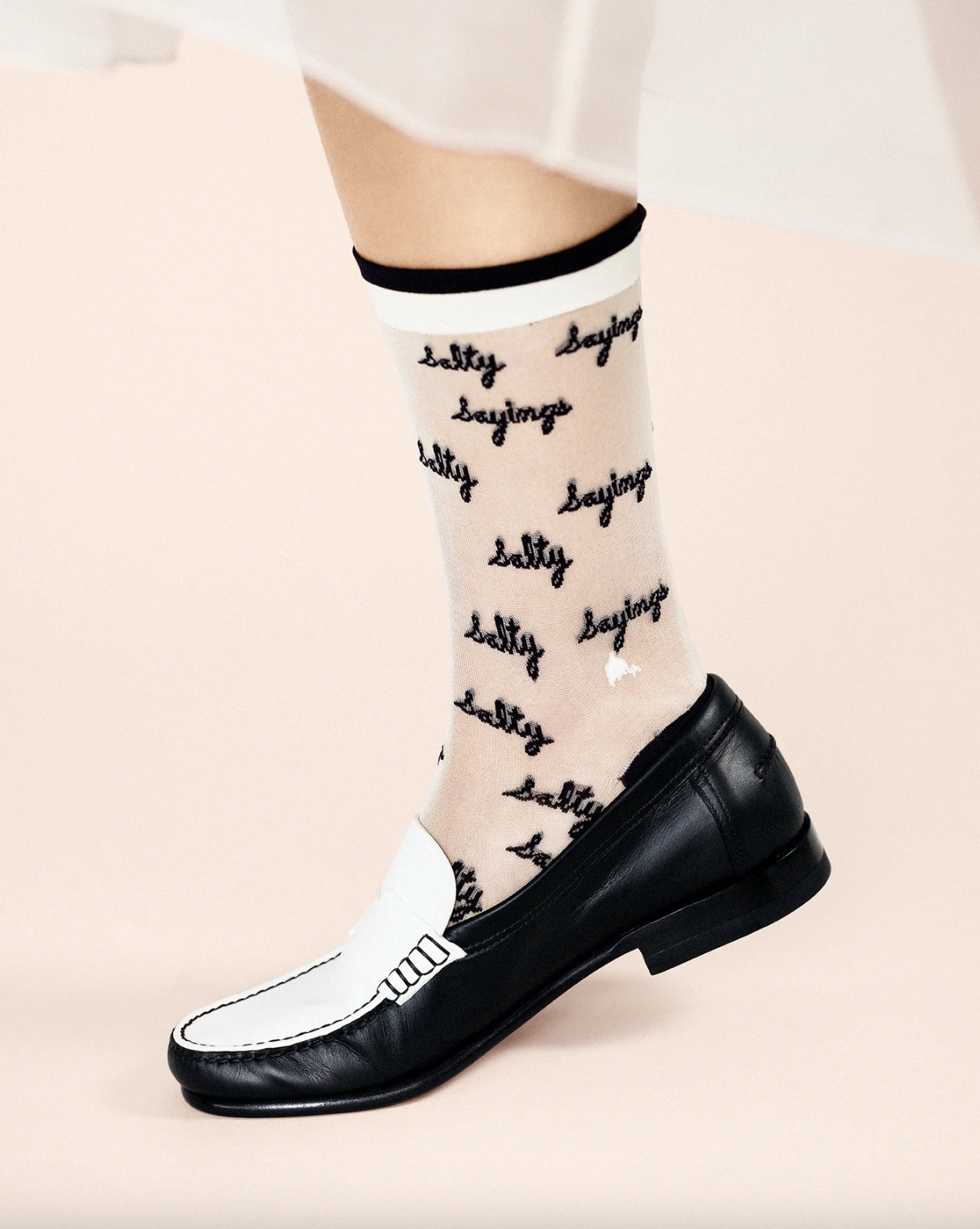 Hansel from Basel Salty Sayings Sheer Crew Sock I ATELIER957