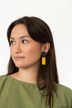 Sally Bass B&Y Resin Clip-On Earrings