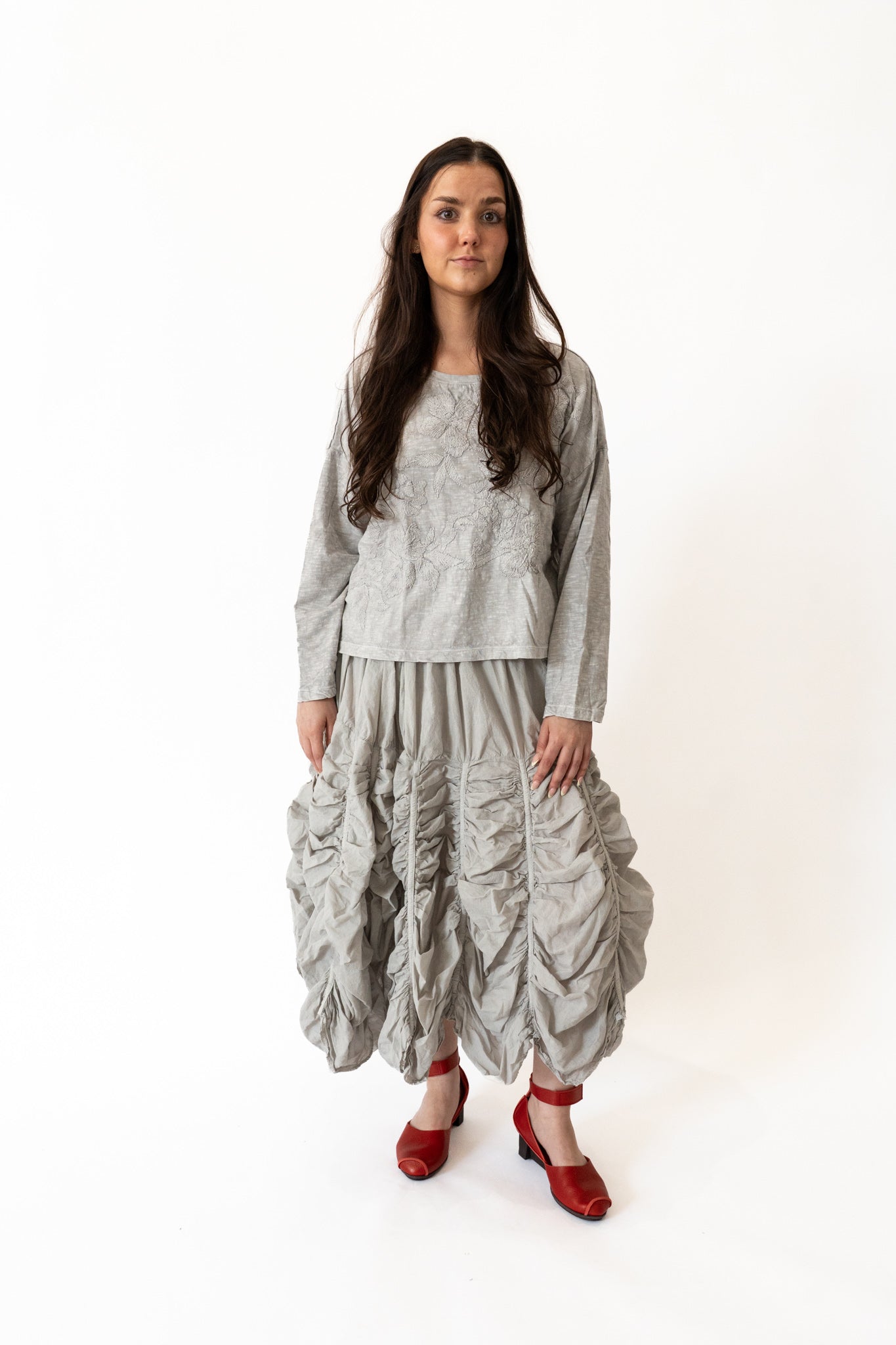 Krista Larson Rouched Skirt