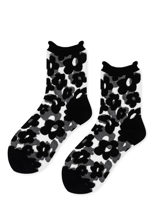 Pop Sheer Short Crew Socks | ATELIER957