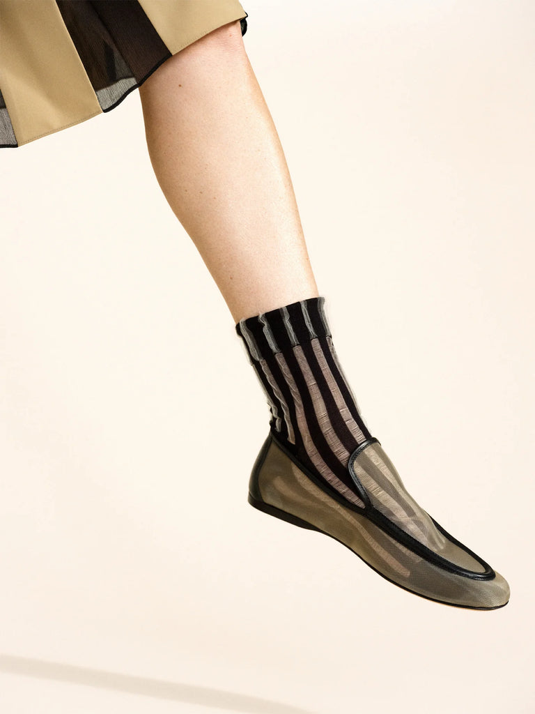 Hansel from Basel Mykonos Sheer Short Crew Socks | ATELIER957