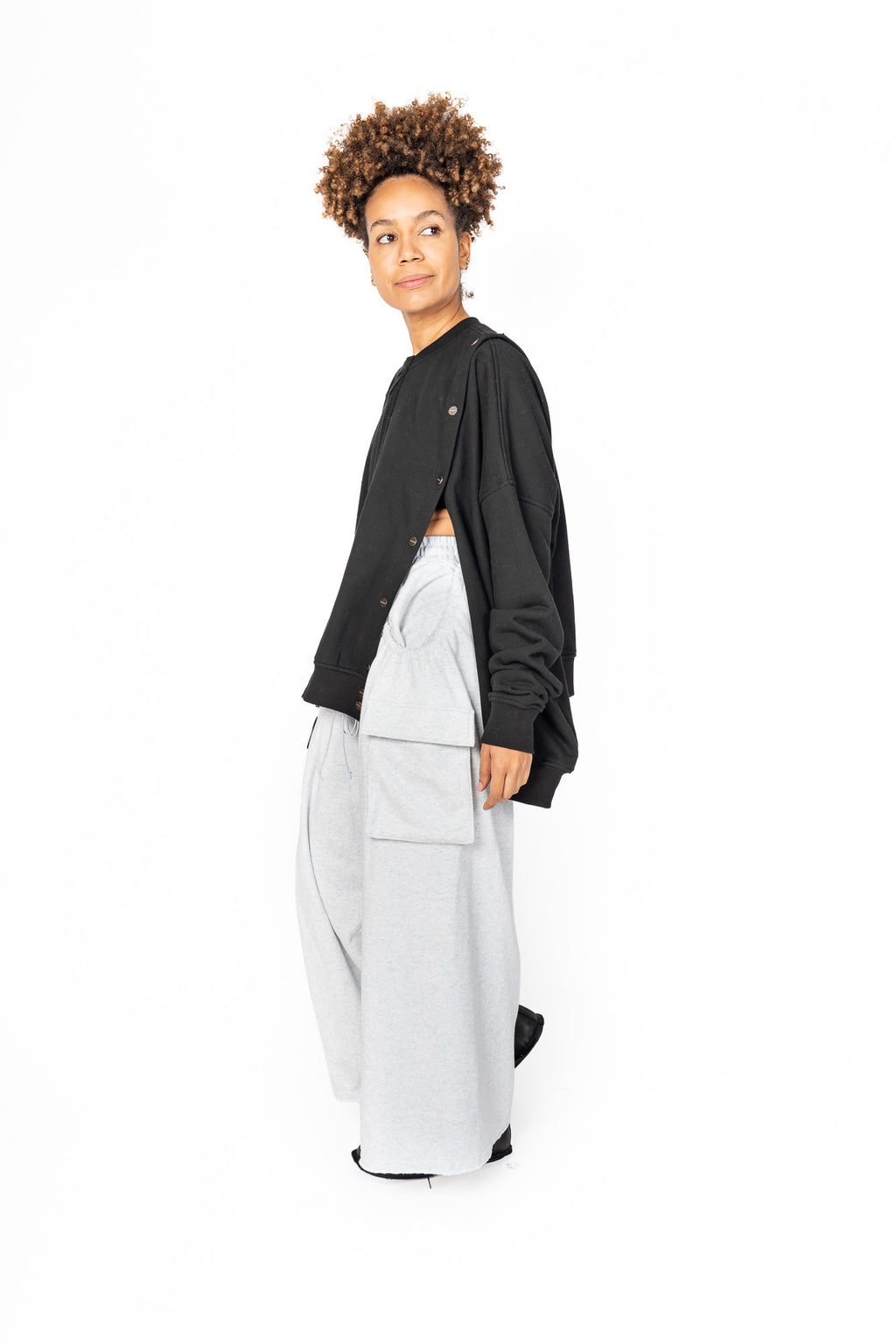 asparagus_ Snap Sweatshirt | ATELIER957
