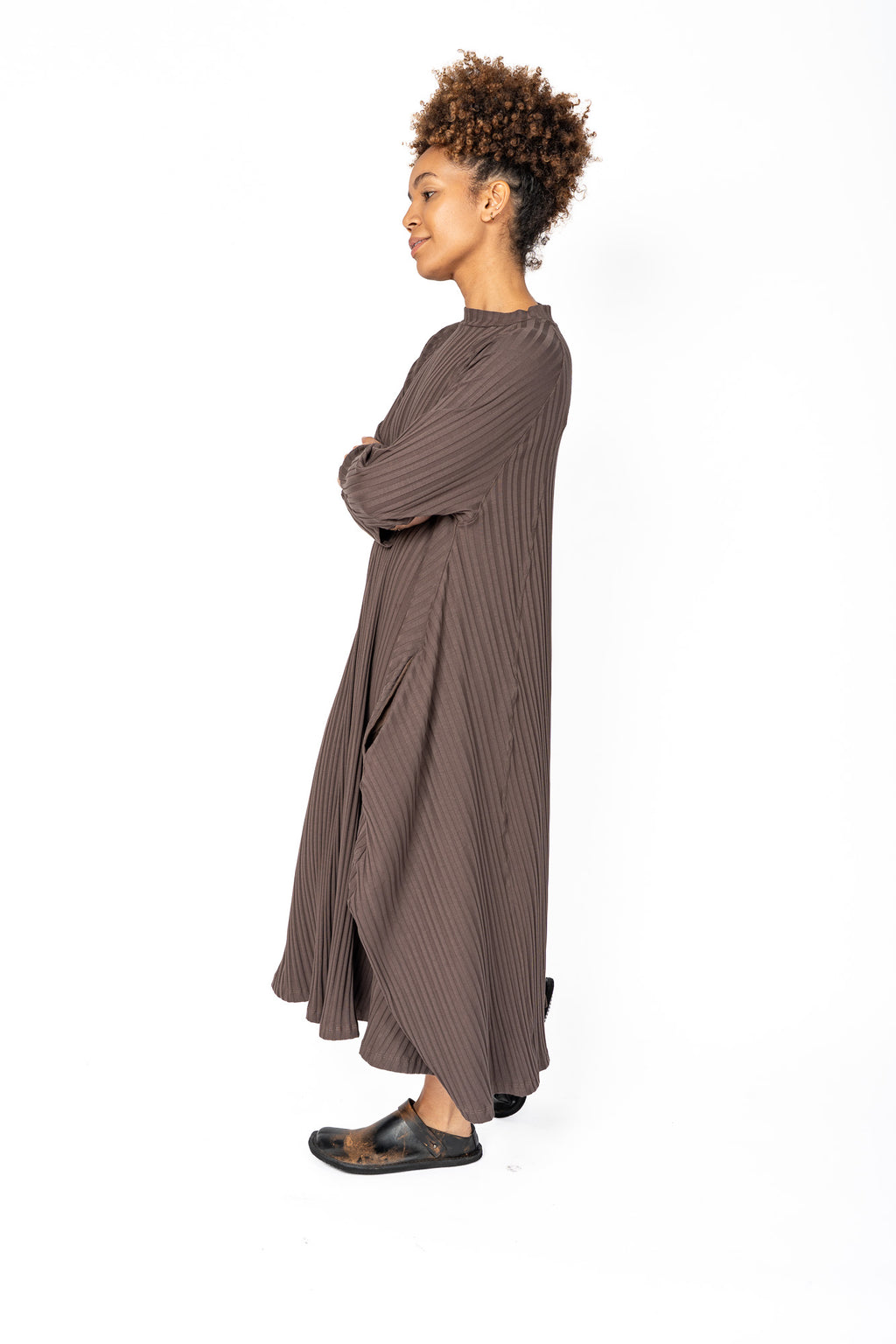 SORT AARHUS SA3123 Ribbed Dress | ATELIER957