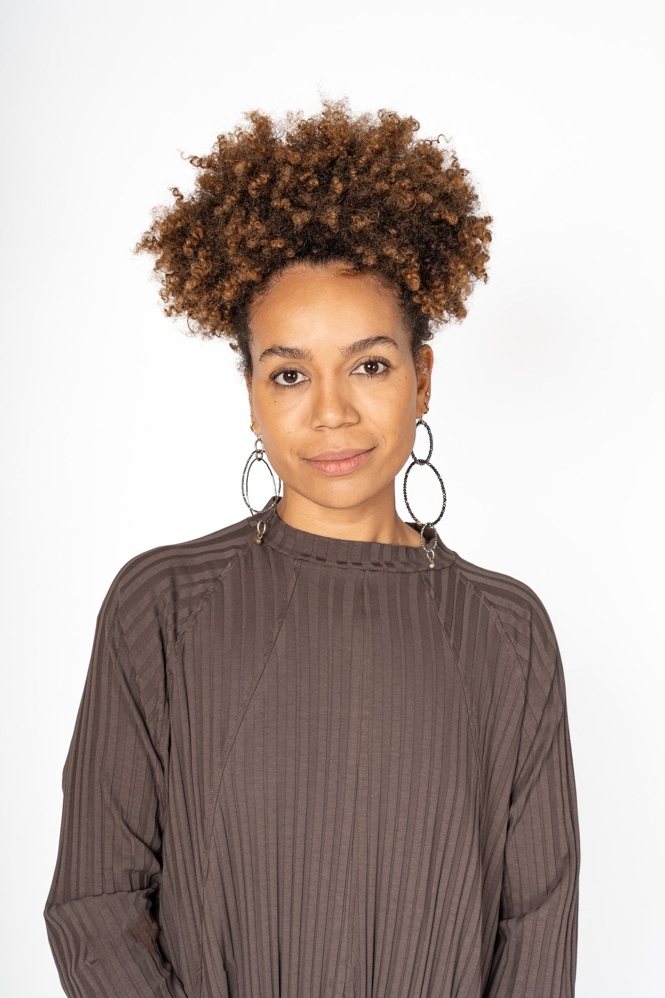 Mya Lambrecht Beaded Loop Earrings