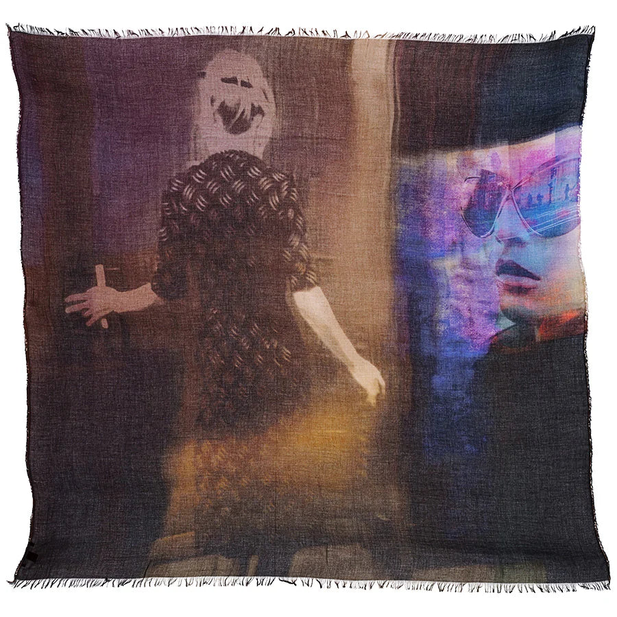 Suzi Roher Watching TV Scarf | ATELIER957