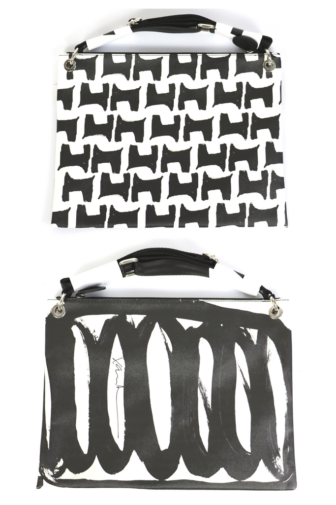 Black Line Crazy Large Shoulder Bag (3 Styles) | ATELIER957