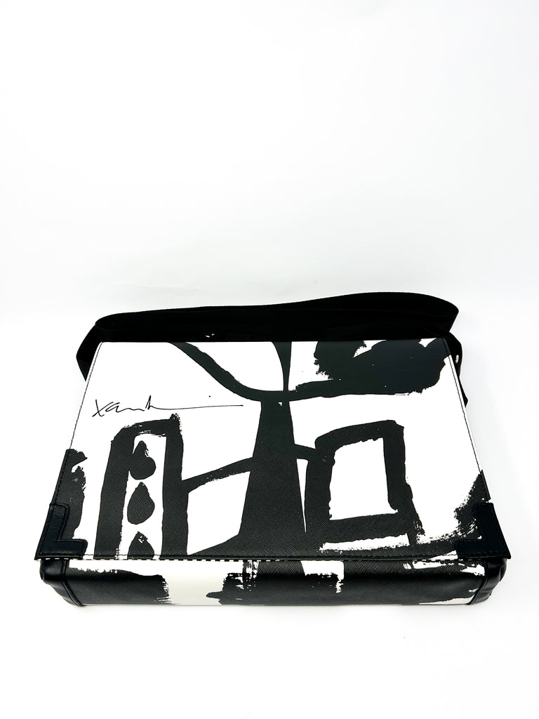 Black Line Crazy Messenger Bag | ATELIER957