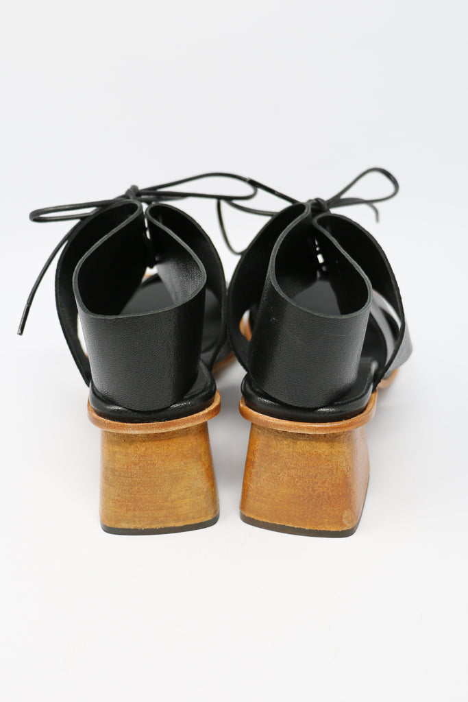 Ernesto Dolani Garda Nero Heeled Sandals | ATELIER957